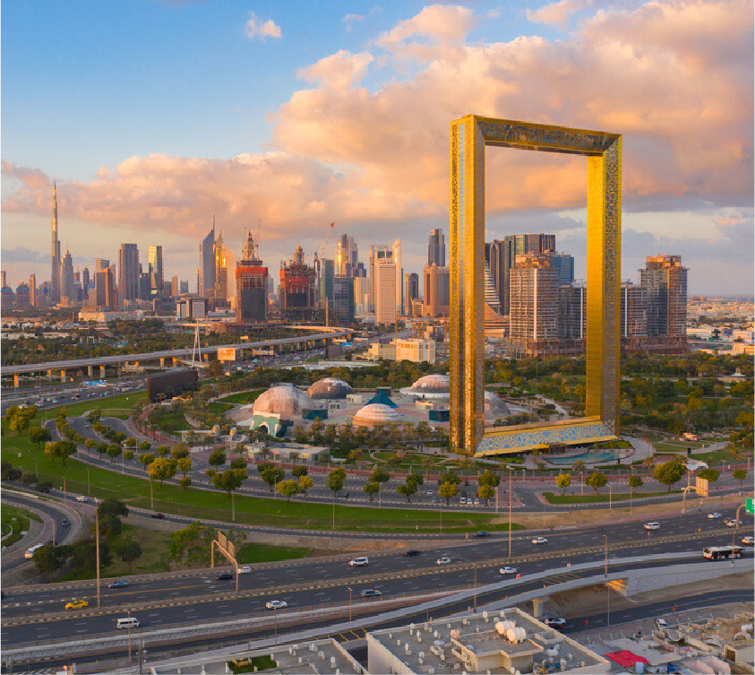 Dubai Frame city view